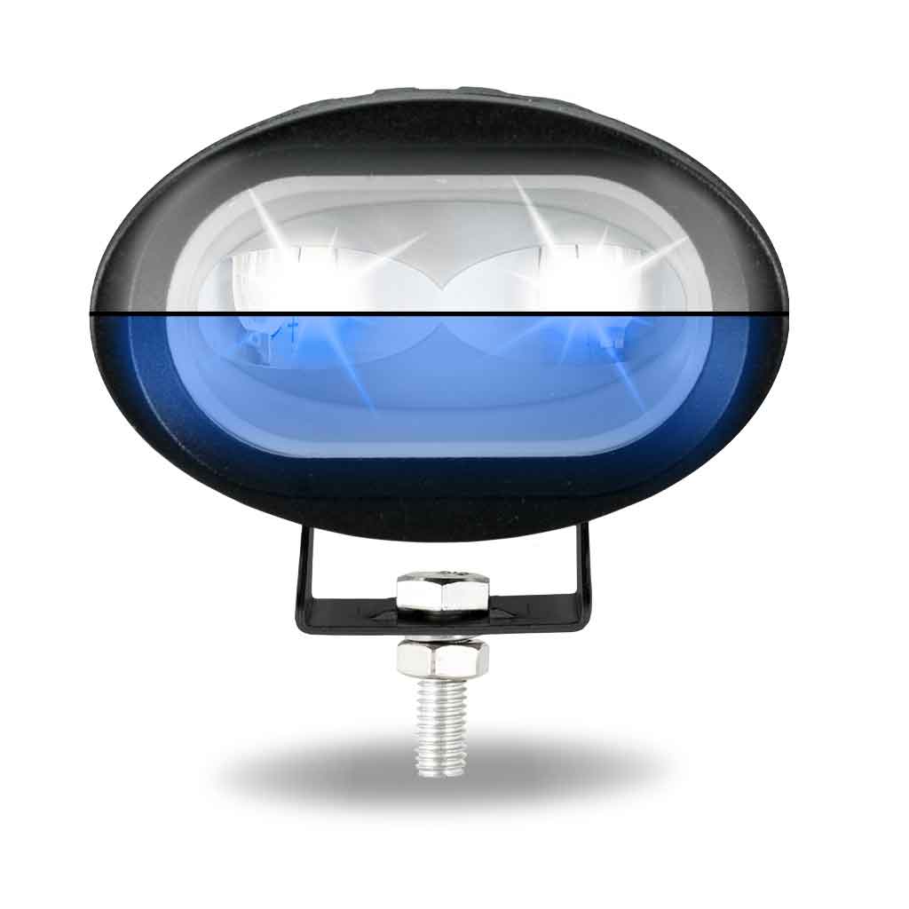 Dual Color Series White/Blue LED Heavy Duty Work Lamp with Dual Color Function – Spot Beam | 1000 Lumens