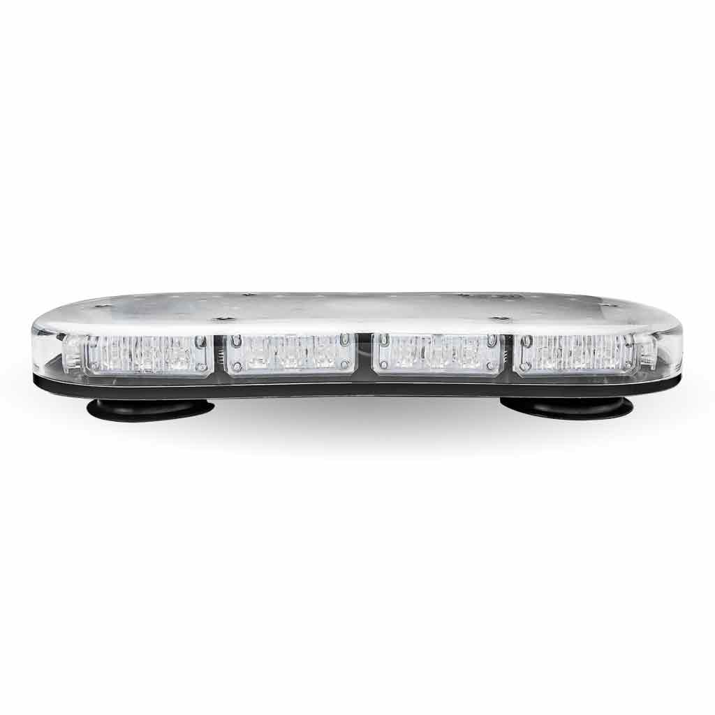 14″ Class 1 Light Bar Vacuum Magnet Mount LED Warning Light – Dual Switch Cigarette Plug | 36 Flash Patterns