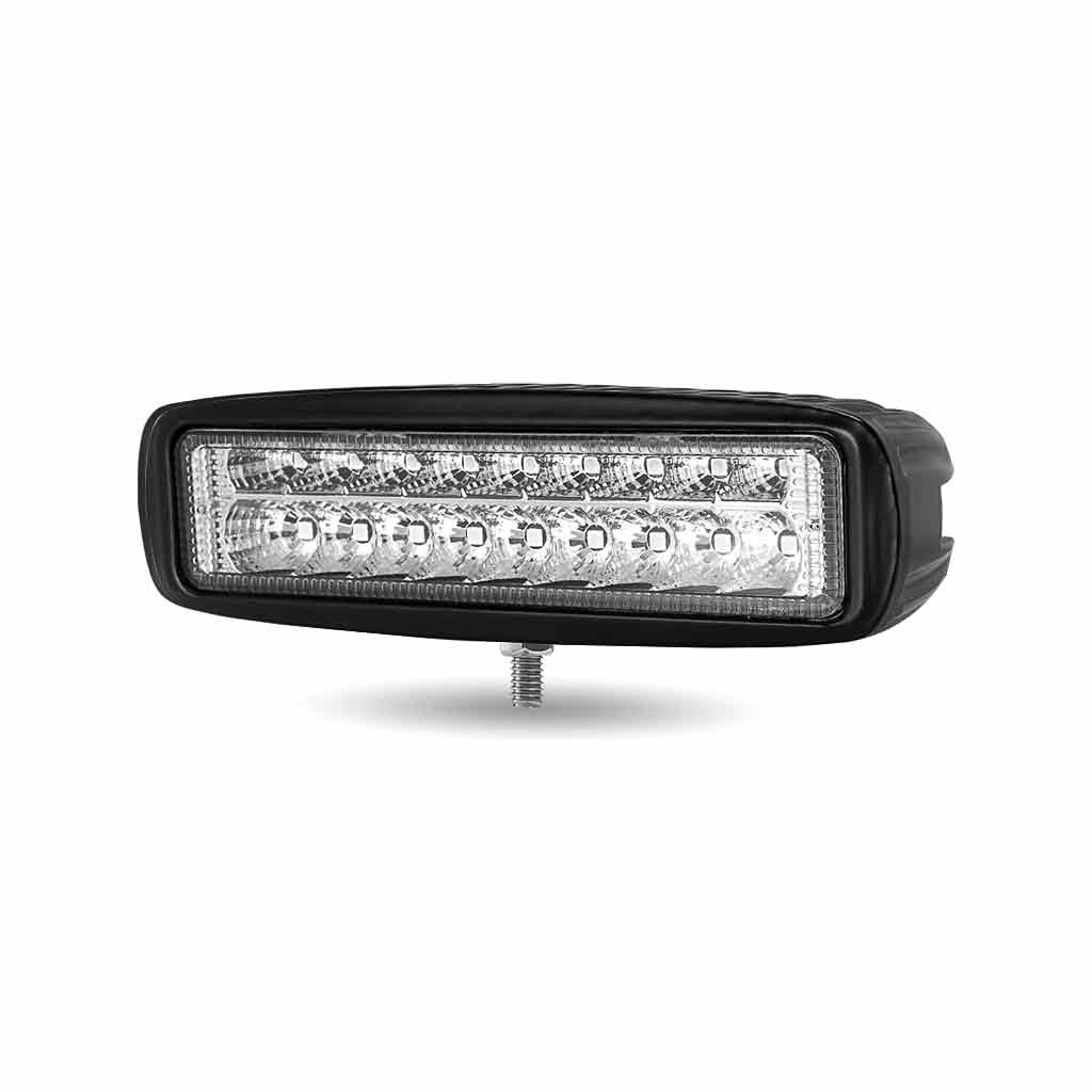 6″ Rectangle LED Work Lamp with Strobe Function – Spot Beam | 1400 Lumens