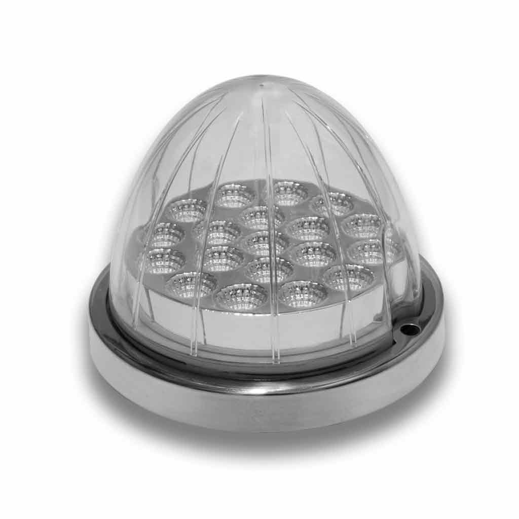 Clear Amber Clearance & Marker Watermelon LED Light – 19 Diodes