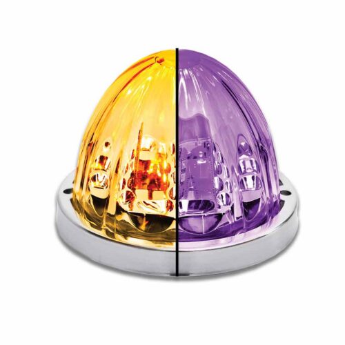 Amber Clearance & Marker to Purple Auxiliary Star-Burst Watermelon LED Light – 19 Diodes