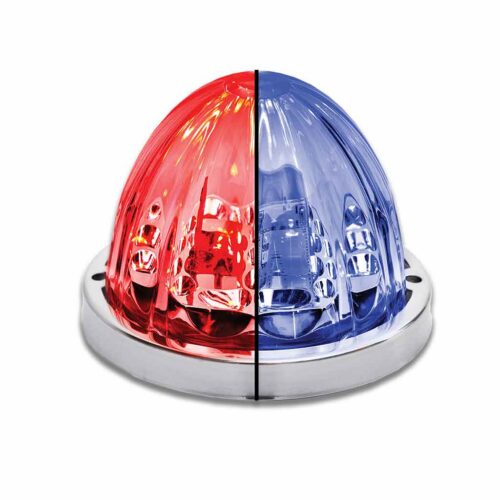 Red Stop, Turn & Tail to Blue Auxiliary Star-Burst Watermelon LED Light – 19 Diodes