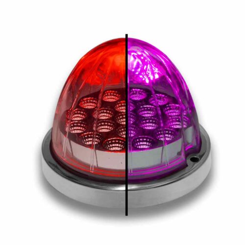 Red Clearance & Marker to Purple Auxiliary Watermelon LED Light – 19 Diodes