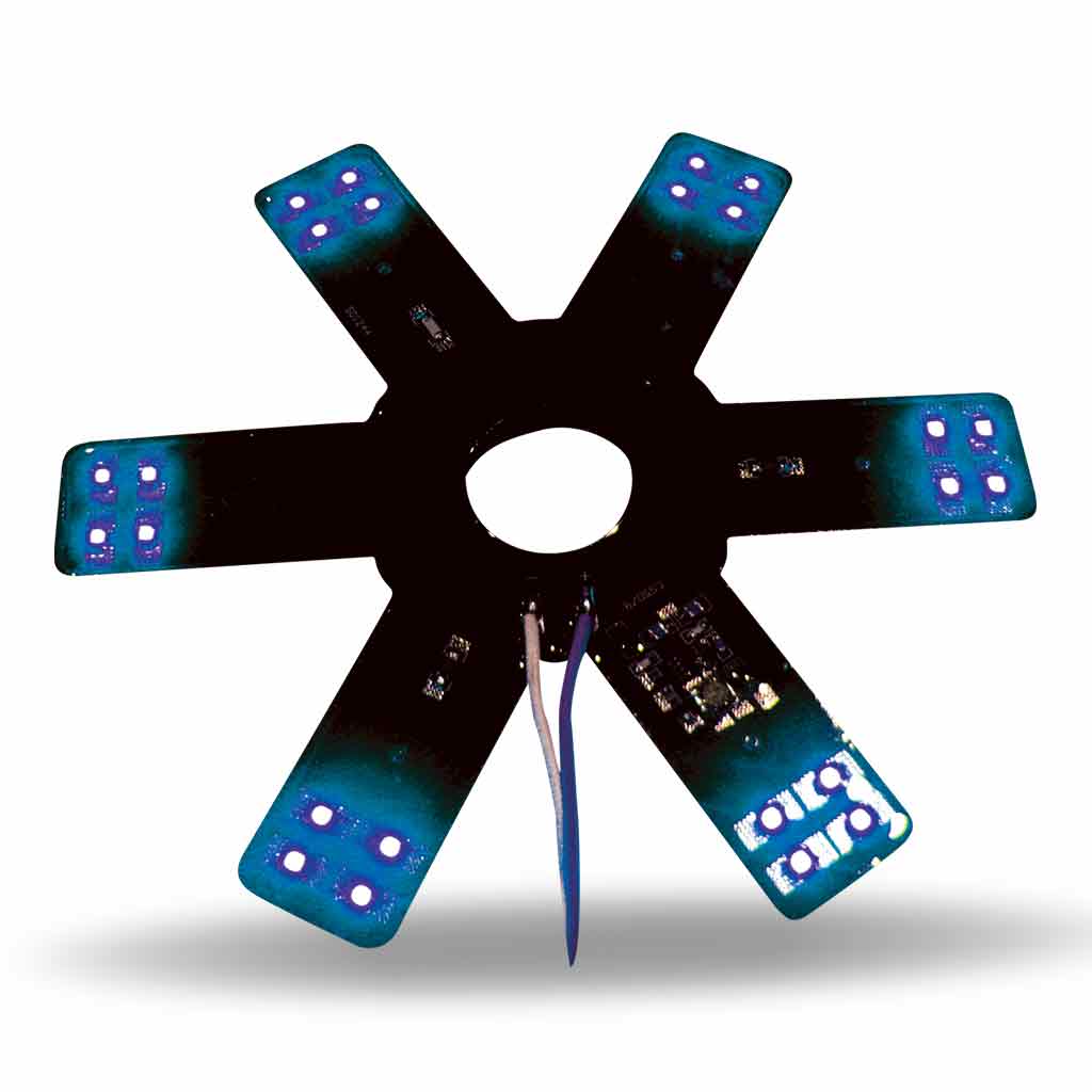 8″ Blue Auxiliary Star LED Light for 15″ Donaldson/Vortox Air Cleaners – 24 Diodes