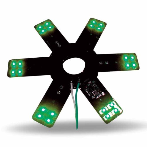 8″ Green Auxiliary Star LED Light for 15″ Donaldson/Vortox Air Cleaners – 24 Diodes