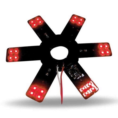 8″ Red Auxiliary Star LED Light for 15″ Donaldson/Vortox Air Cleaners – 24 Diodes