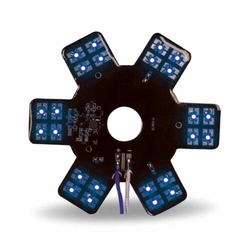 5″ Blue Auxiliary Star LED Light for 13″ & 15″ Donaldson/Vortox Air Cleaners – 24 Diodes