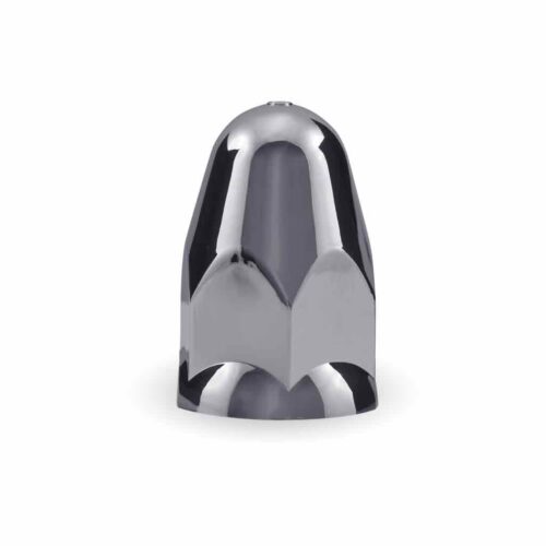 1 1/2″ Push On Nut Cover with Flange – Chrome ABS Plastic