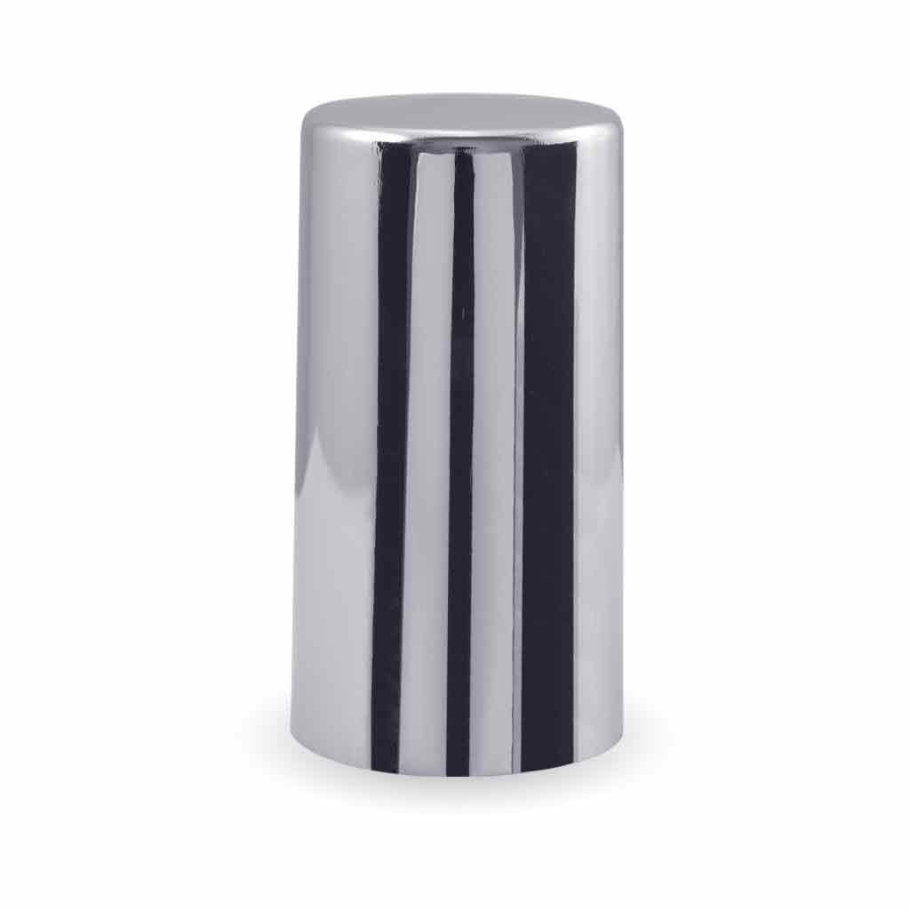 33mm Long Push On Nut Cover – Chrome ABS Plastic