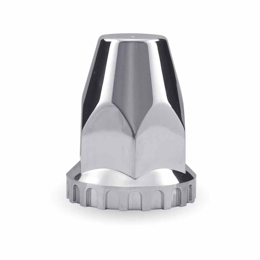 33mm Threaded Nut Cover with Flange – Chrome ABS Plastic