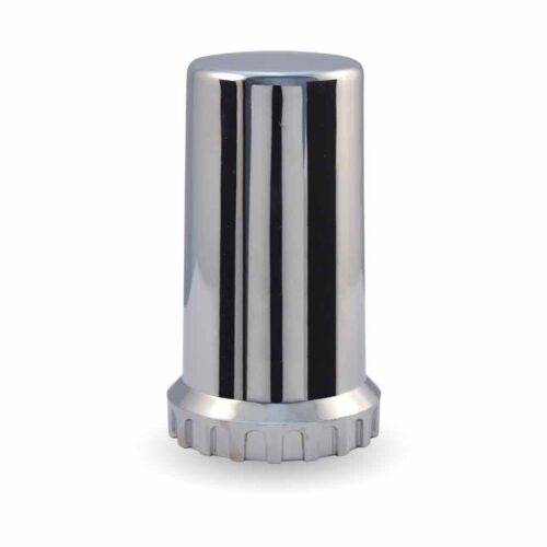 33mm Threaded Long Nut Cover with Flange – Chrome ABS Plastic