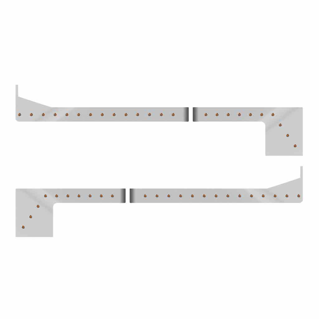 PB. 379/378 Southern Style 6″ Wide Cowl,Cab,78″ (Old 70″) Sleeper with Extension Kit – 3/4″ Round LEDs (Amber Lens)