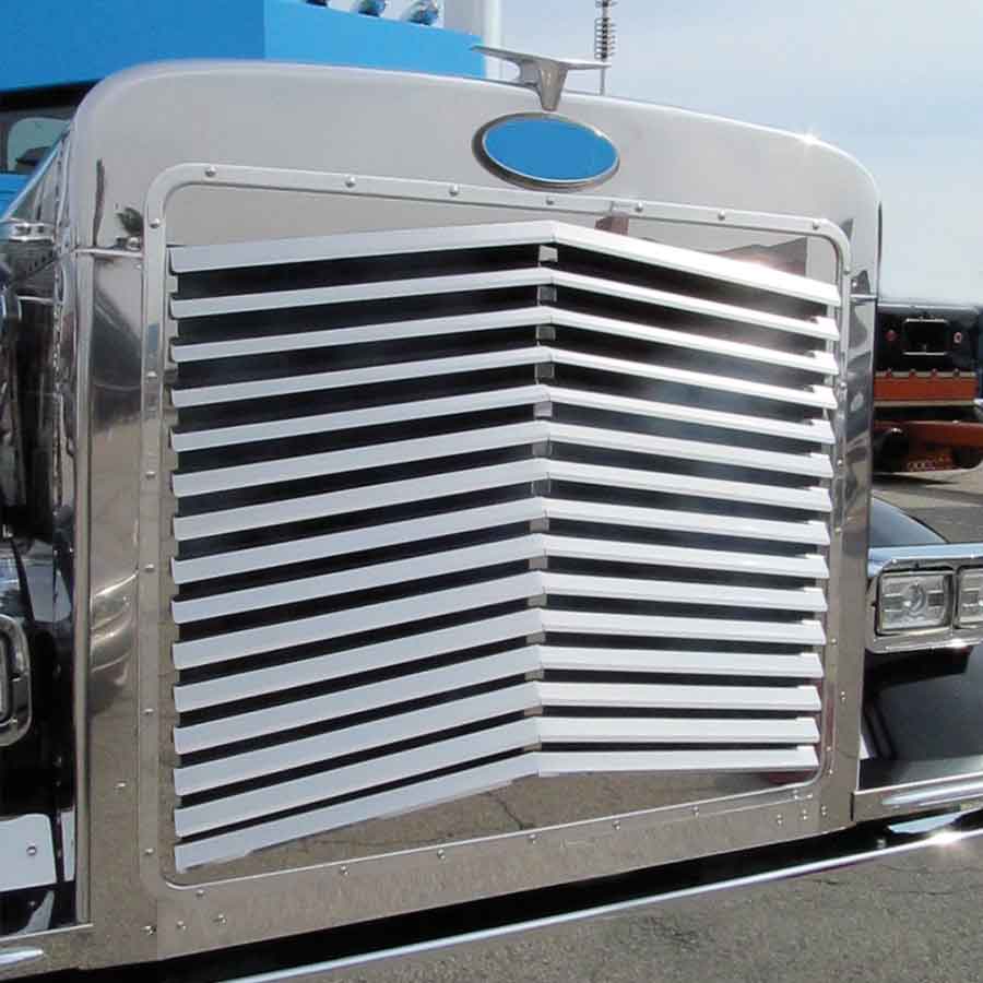 PB. 379/378/359 Long Hood Louvered Grille Bar Kit (All Years) – Angled | 15 Bars