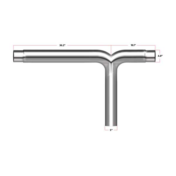 Y Pipe – 5″ Wide