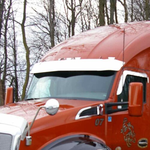 KW. T680/T880 8.5″ High Roof Sun Visor (All Years) – Blank