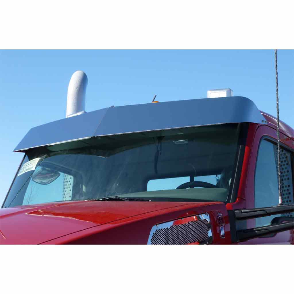 PB. / KW. 11.5″ Low Roof Day Cab Sun Visor – Boltless | 18 x 3/4″ Holes