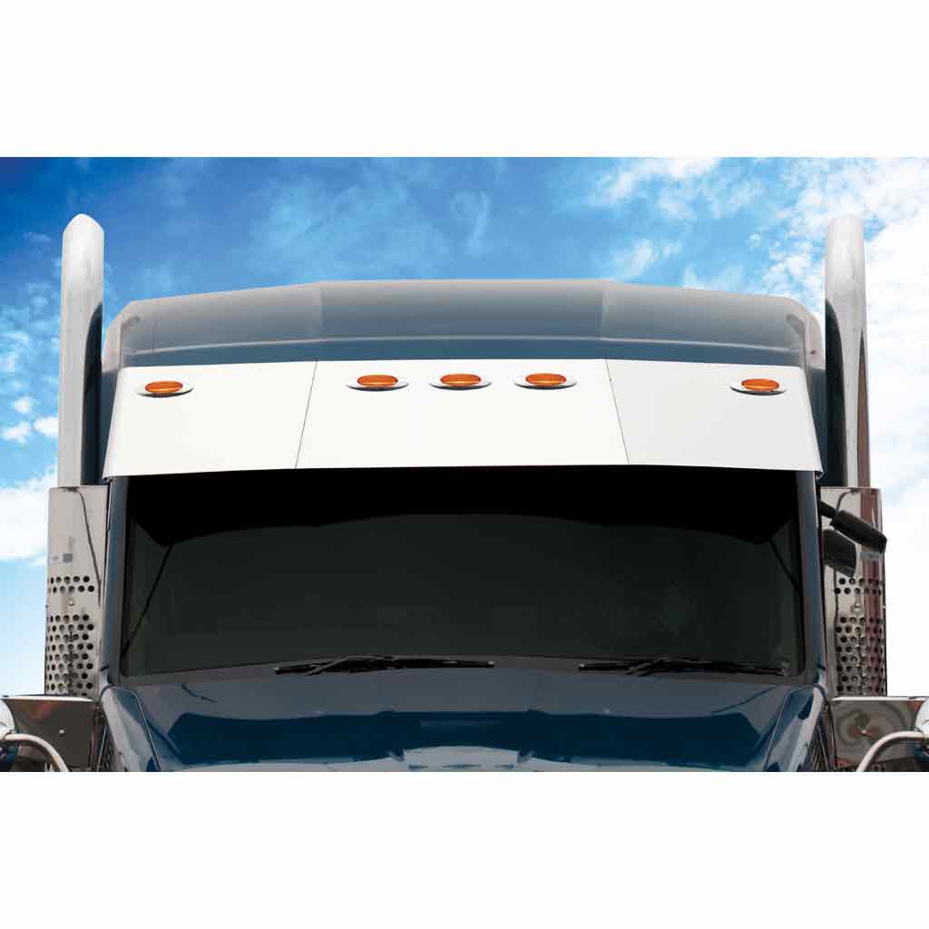 KW. 15.5″ Mid Roof & Standup Sleeper Sun Visor (2013-2021) – Blind Mount | 5 x Slotted Holes