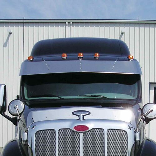 PB. 15″ High Roof Curved Glass Sun Visor (2000+) – Door Mounted Mirrors