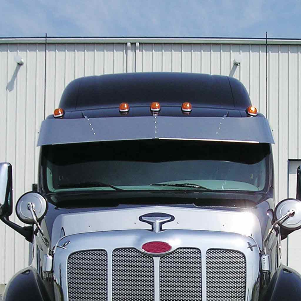 PB. 15″ High Roof Curved Glass Sun Visor (2000+) – Door Mounted Mirrors