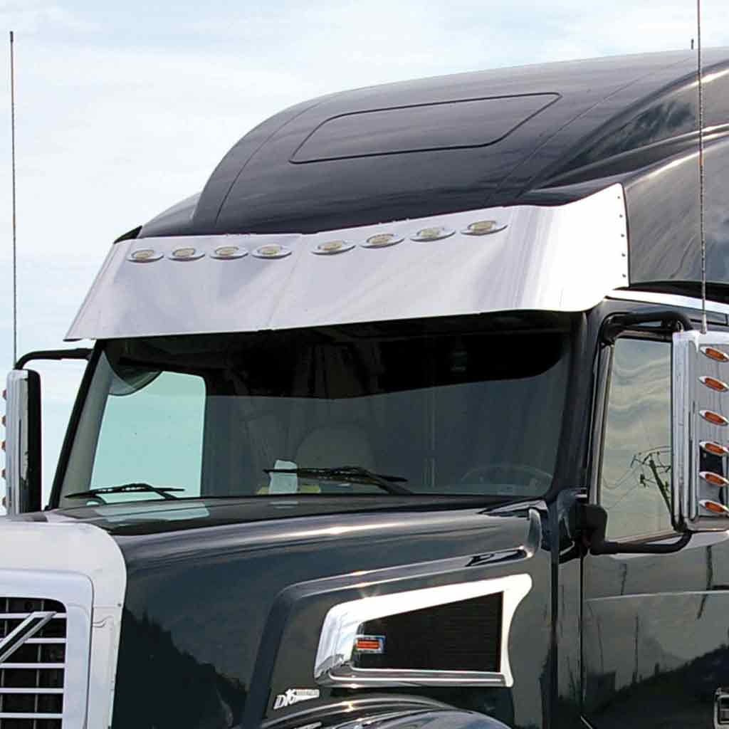 Volvo 17″ Raised Roof Sun Visor (2003-2018) – 8 x Slotted Holes