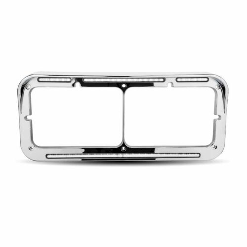 White Accent Auxiliary LED Headlight Bezel – 51 Diodes