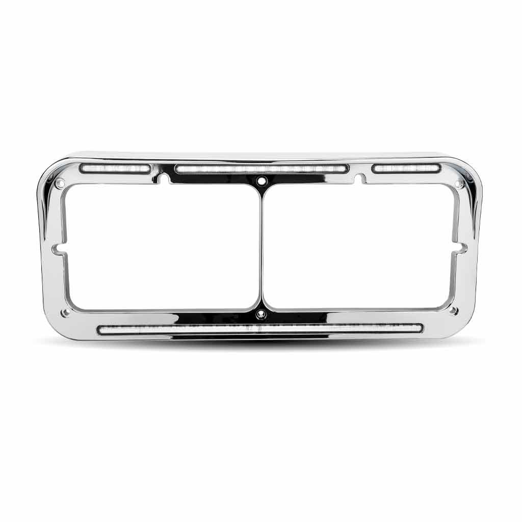 White Accent Auxiliary LED Headlight Bezel – 51 Diodes