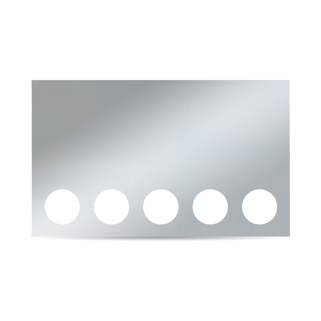 20″ Drop LED Rear Center Panel – 5 x 4″ Holes | 304 Stainless Steel