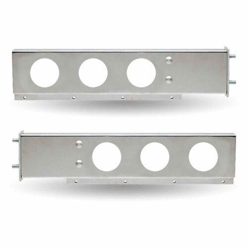 30″ LED Mud Flap Hangers – 3 3/4″ Bolt Spacing | 6 x 4″ Holes | Stainless Steel