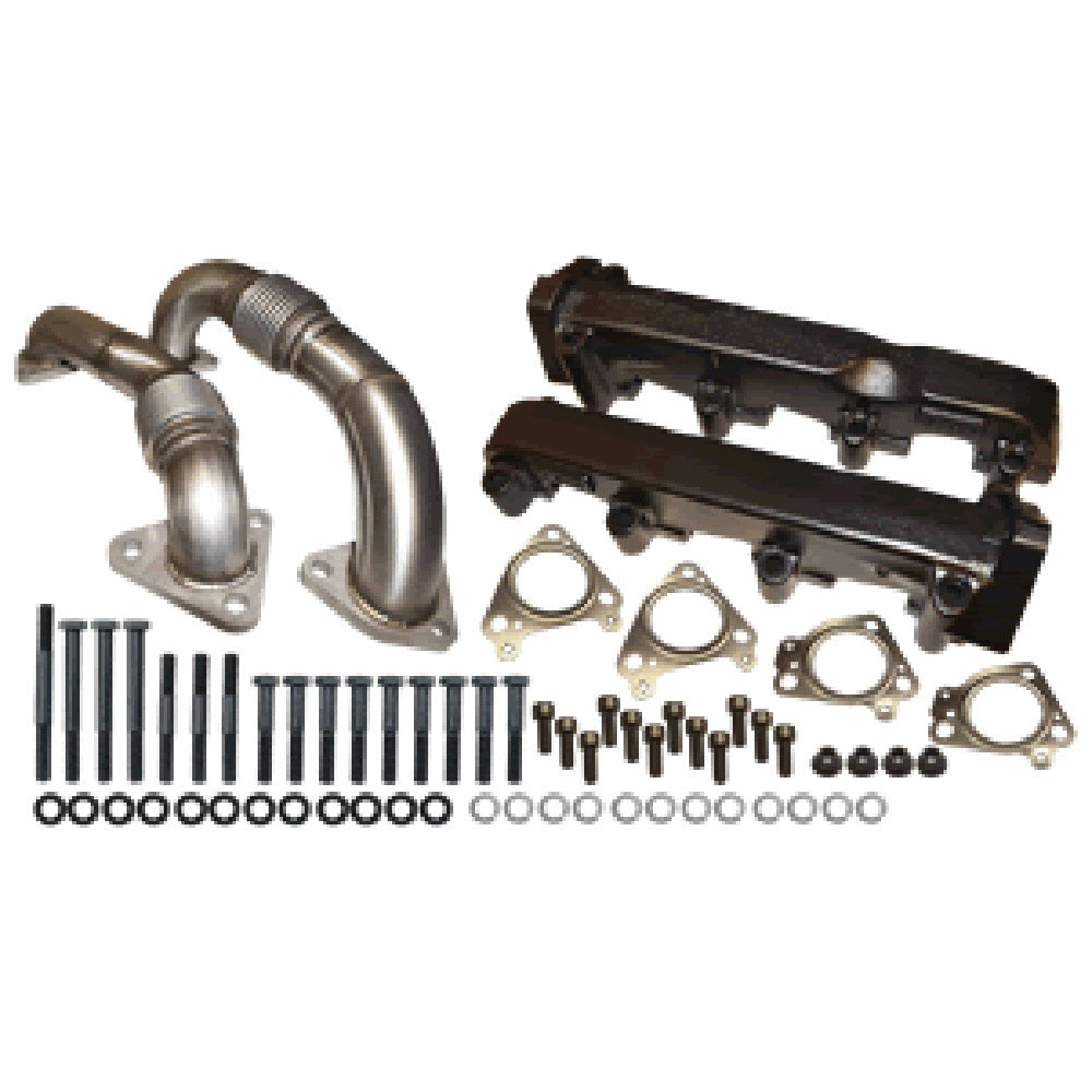 ATS Pulse Flow Exhaust Manifold Kit Fits 2001-2004 6.6L Duramax